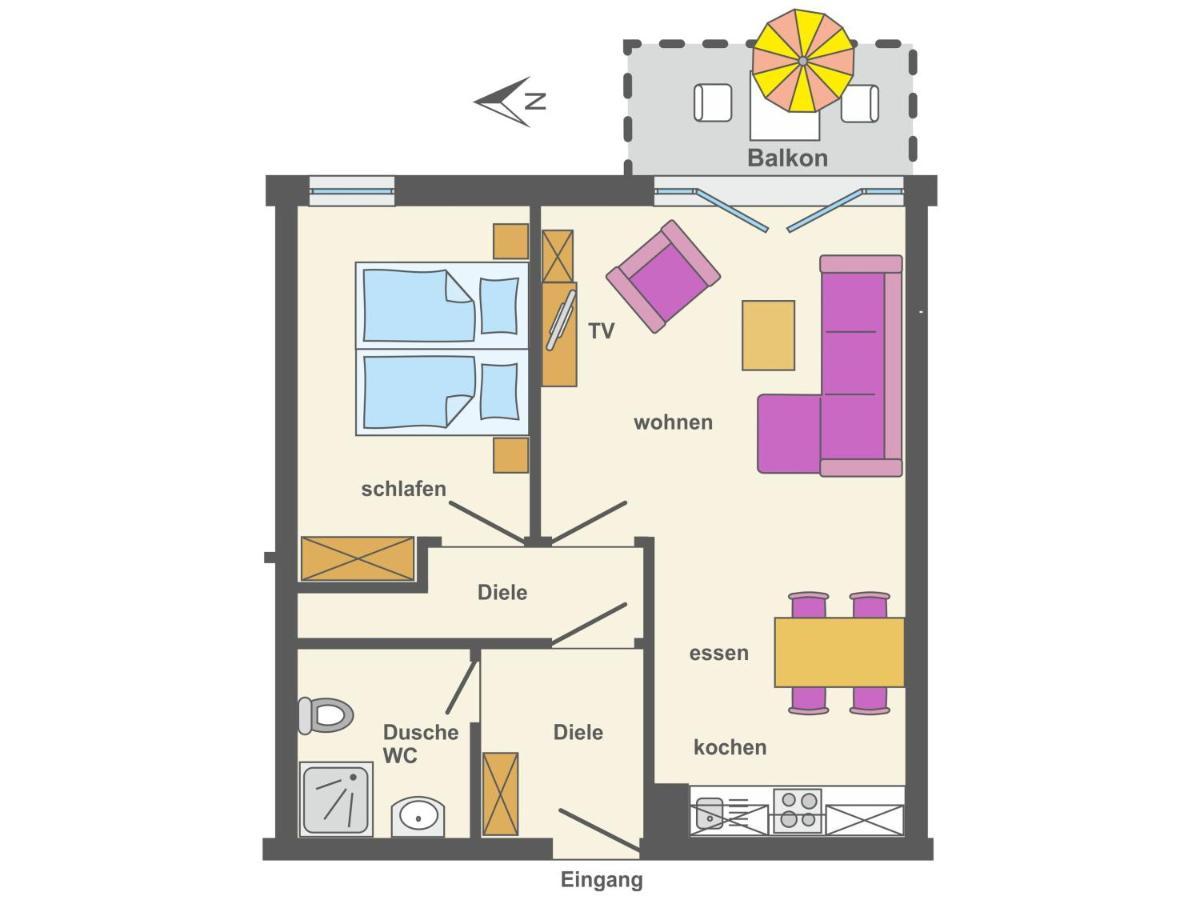 Residenz Am Strand Wohnung 2-28 Zingst Bagian luar foto